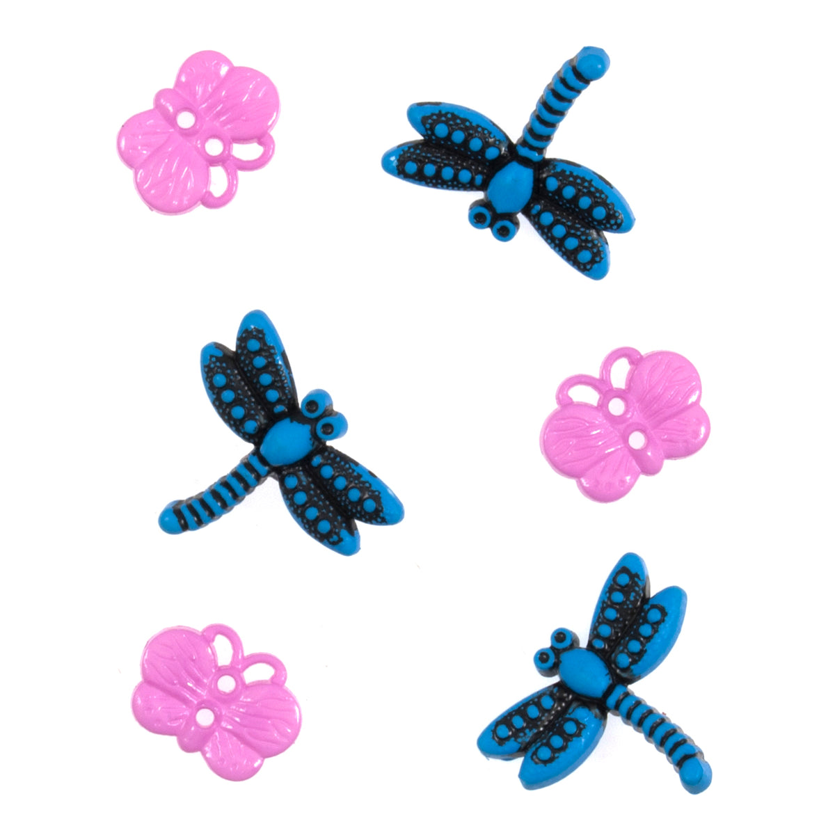 Bug shaped novelty buttons