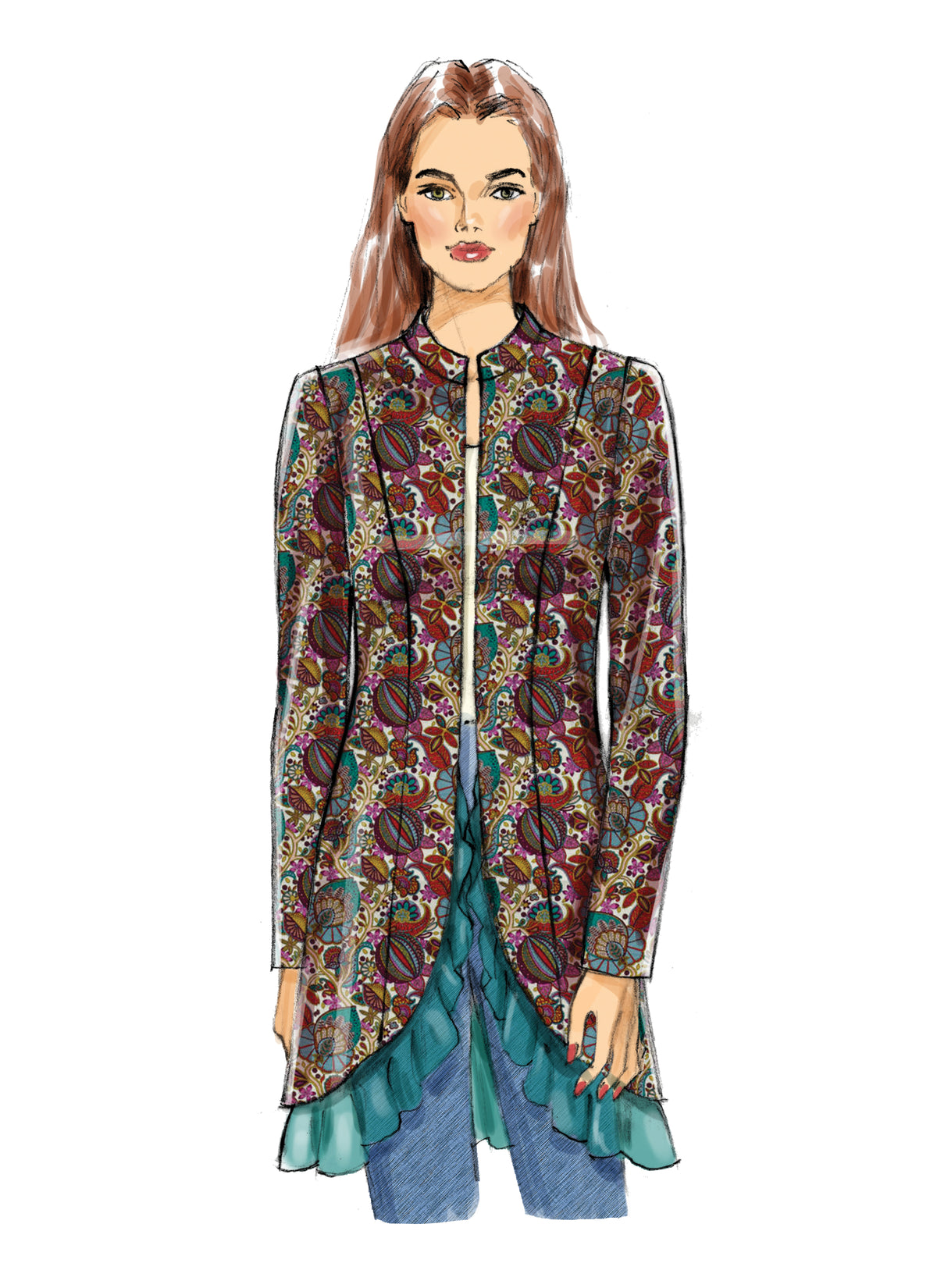 Butterick B6602 sewing pattern envelope showing misses lined jacket designs
