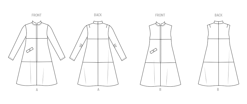 Butterick B6991 sewing pattern envelope showing a vintage 1960s one-piece dress