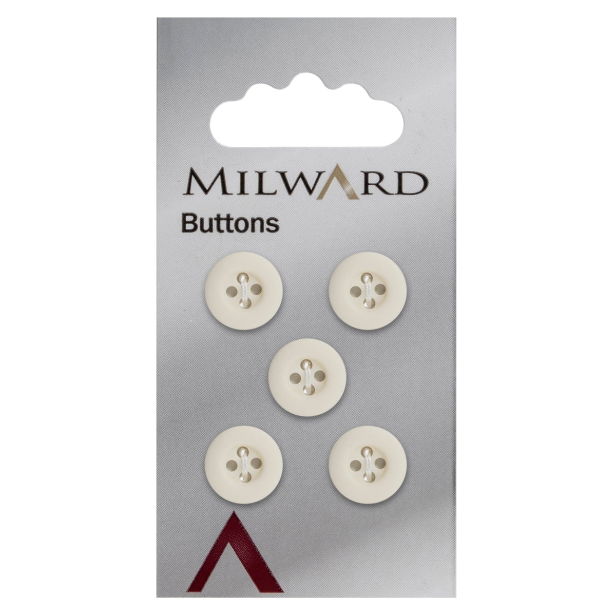 Card of 5 Milward 12mm buttons