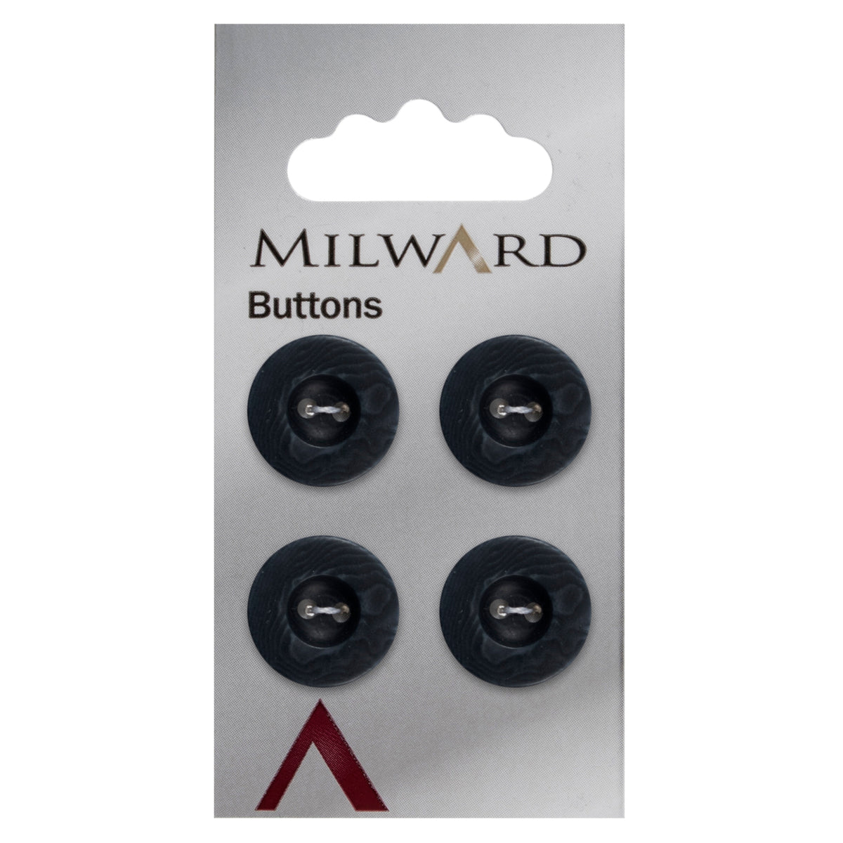 Dark navy matt 2-hole button