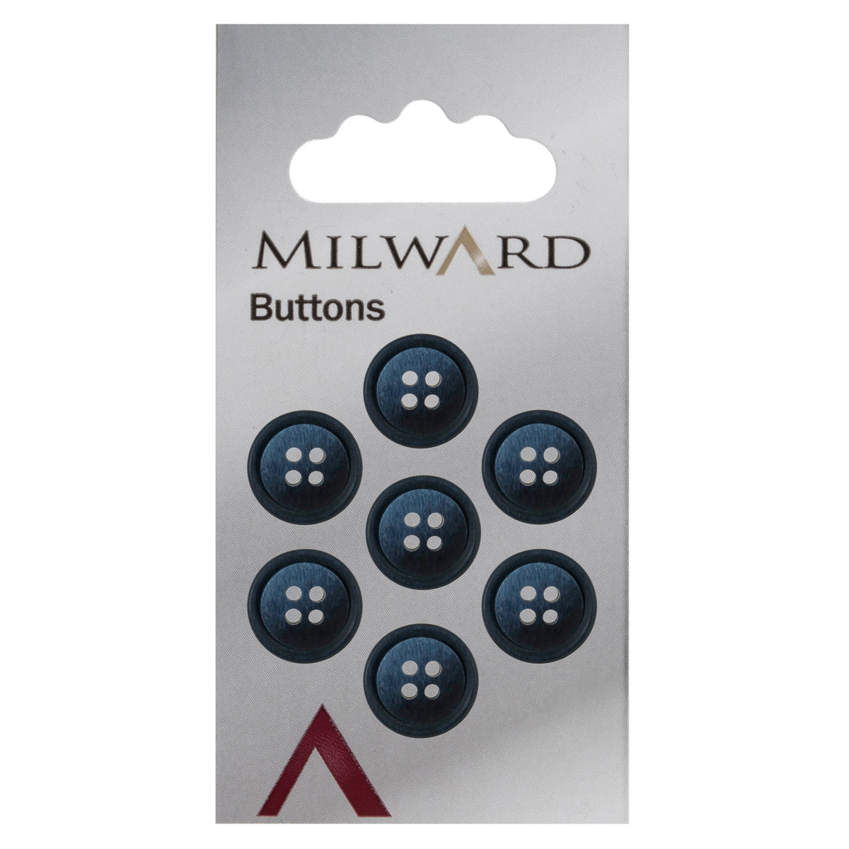 Dark slate horn effect 4-hole button