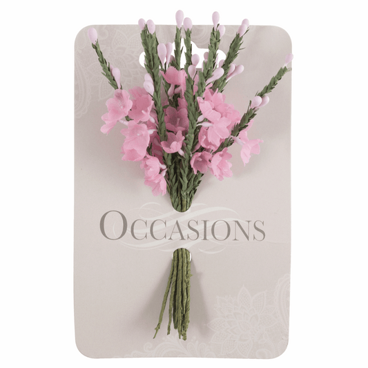 Pink Heather Bunch - 1.2cm (Pack of 12 Stems)