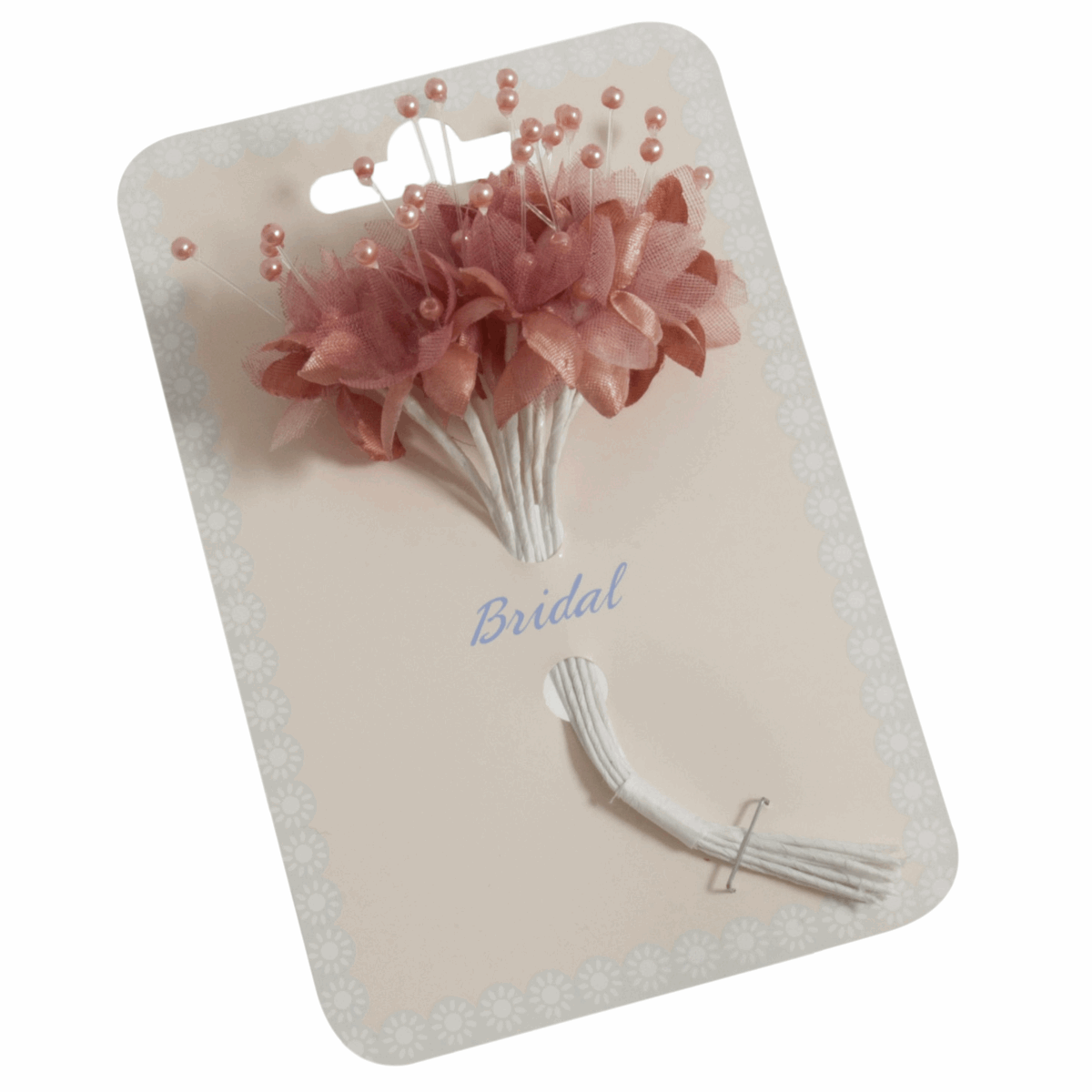 Mink Babys Breath Artificial Flower Stems with Pearls (Pack of 12 Stems)