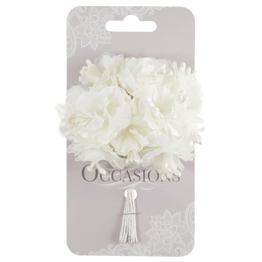 Mini Cream Azalea Spray - 14mm (Pack of 12 Stems)