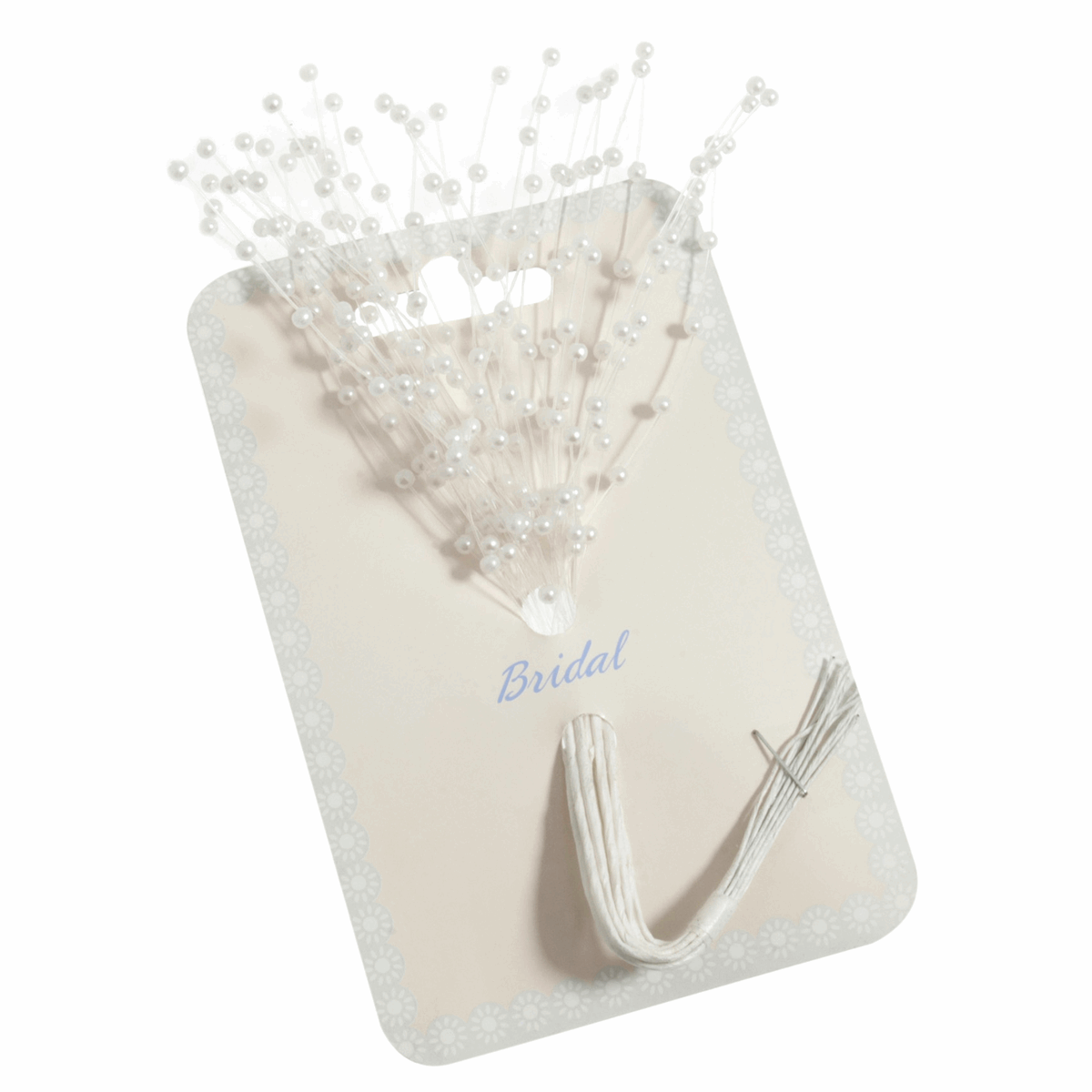 White Pearl Spray Stems - 2mm (Pack of 12 Stems)