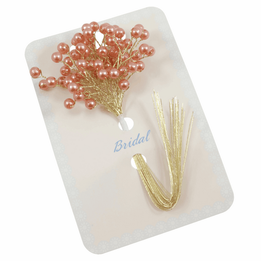 Rose Gold Bead Bunch Pick - 9mm