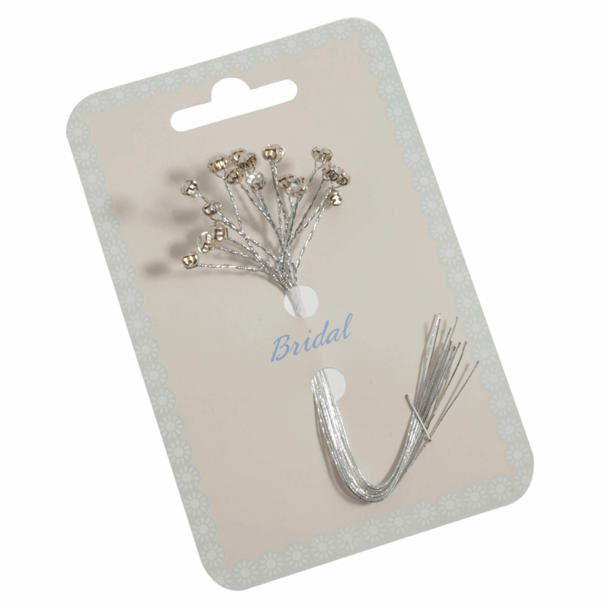 Silver Diamante Branch - 4mm (Pack of 4)