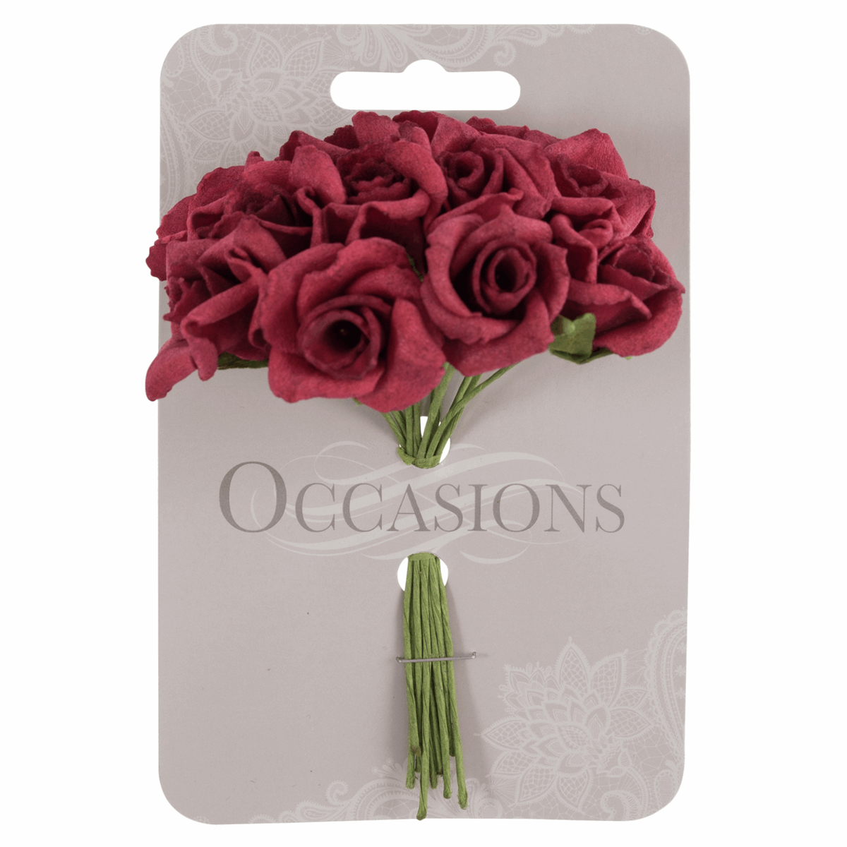 Red Polyfoam Rose Flowers (Pack of 12 Stems)
