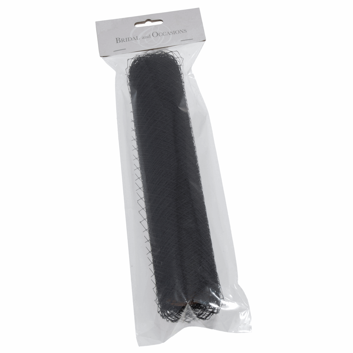 Black Birdcage Veil Mesh For Fascinators - 22.5cm x 1m