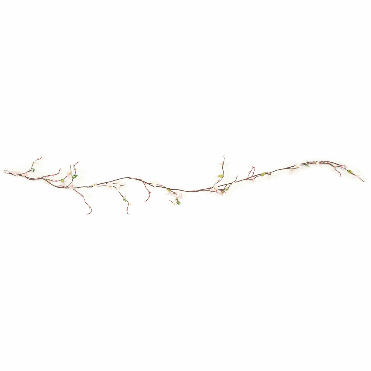 Pink and Green Blossom Garland - 140cm