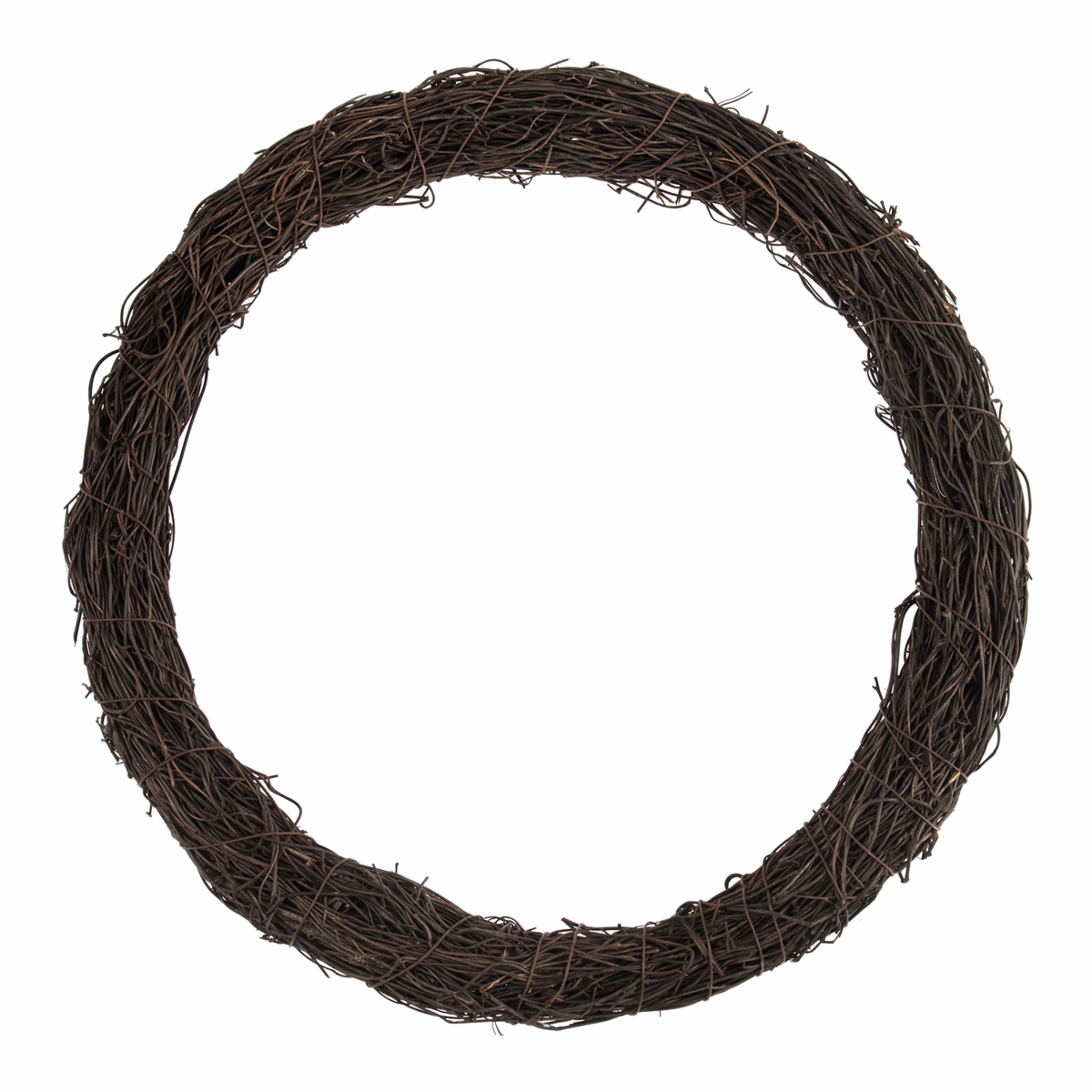 Dark Rattan Wreath Base - 30cm/12in