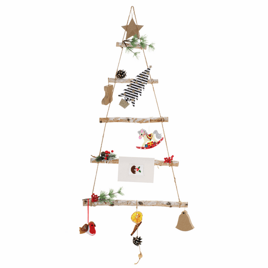 Birch Wall Hanging Christmas Tree