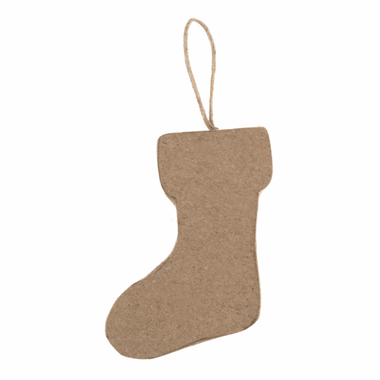 Hanging Papier Maché Stocking Decoration