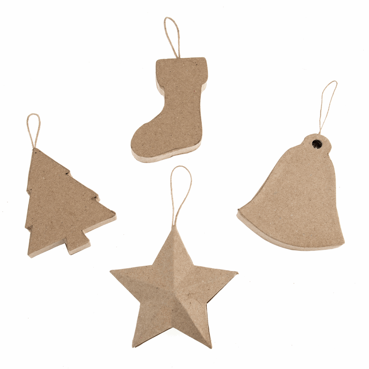 Hanging Papier Maché Bell Decoration