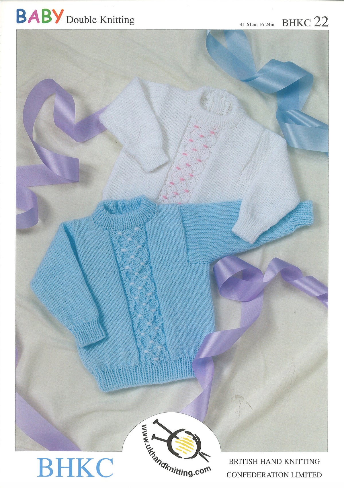 Knitting pattern cover showing sweater