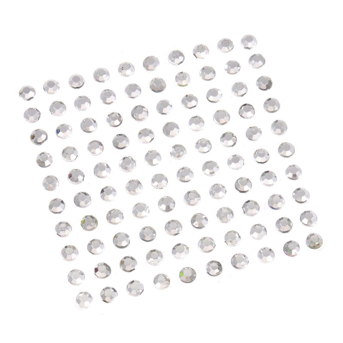 4mm silver diamantes