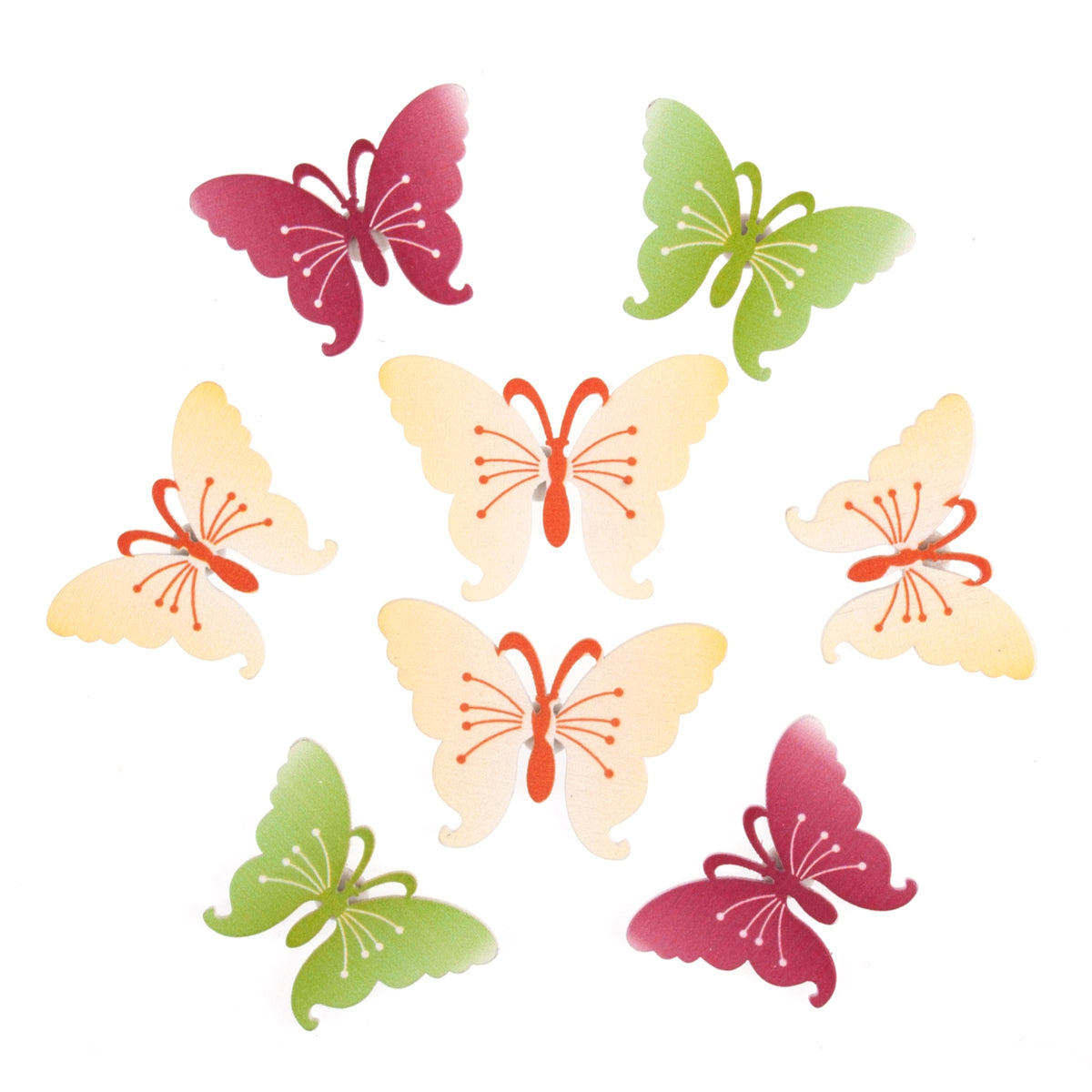 Summer butterfly craft embellishments