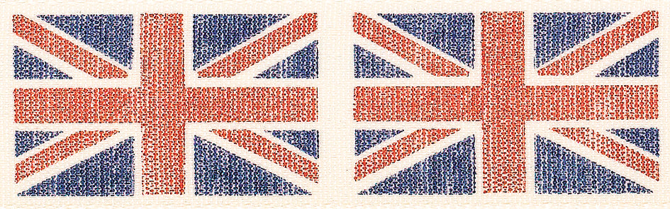 Reel of blue Berisfords Vintage Flag ribbon
