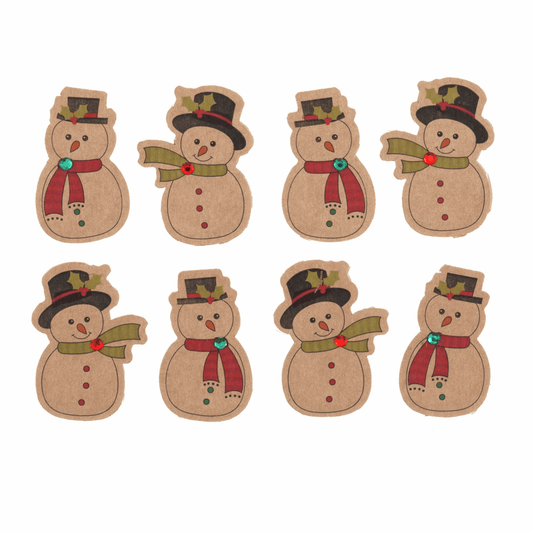 Trimits Craft Embellishments - 3D Snowmen (Pack of 8)