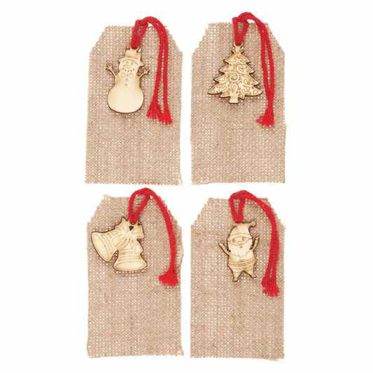 Trimits Craft Embellishments - Christmas Motif Tags (Pack of 8)