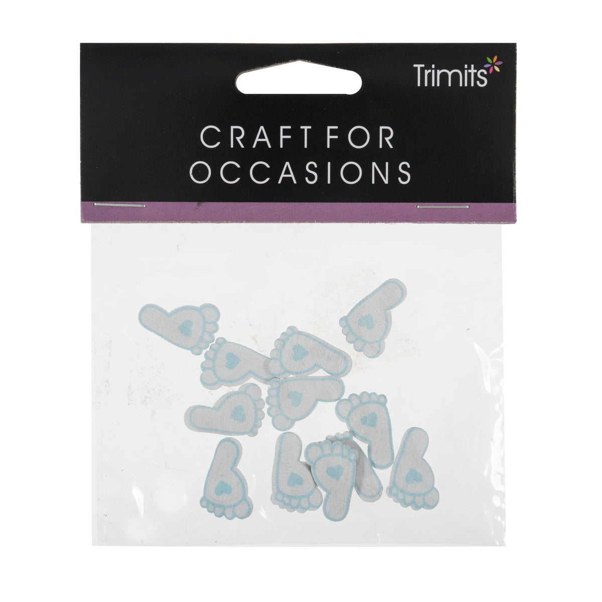 Pack of baby feet craft embellishments
