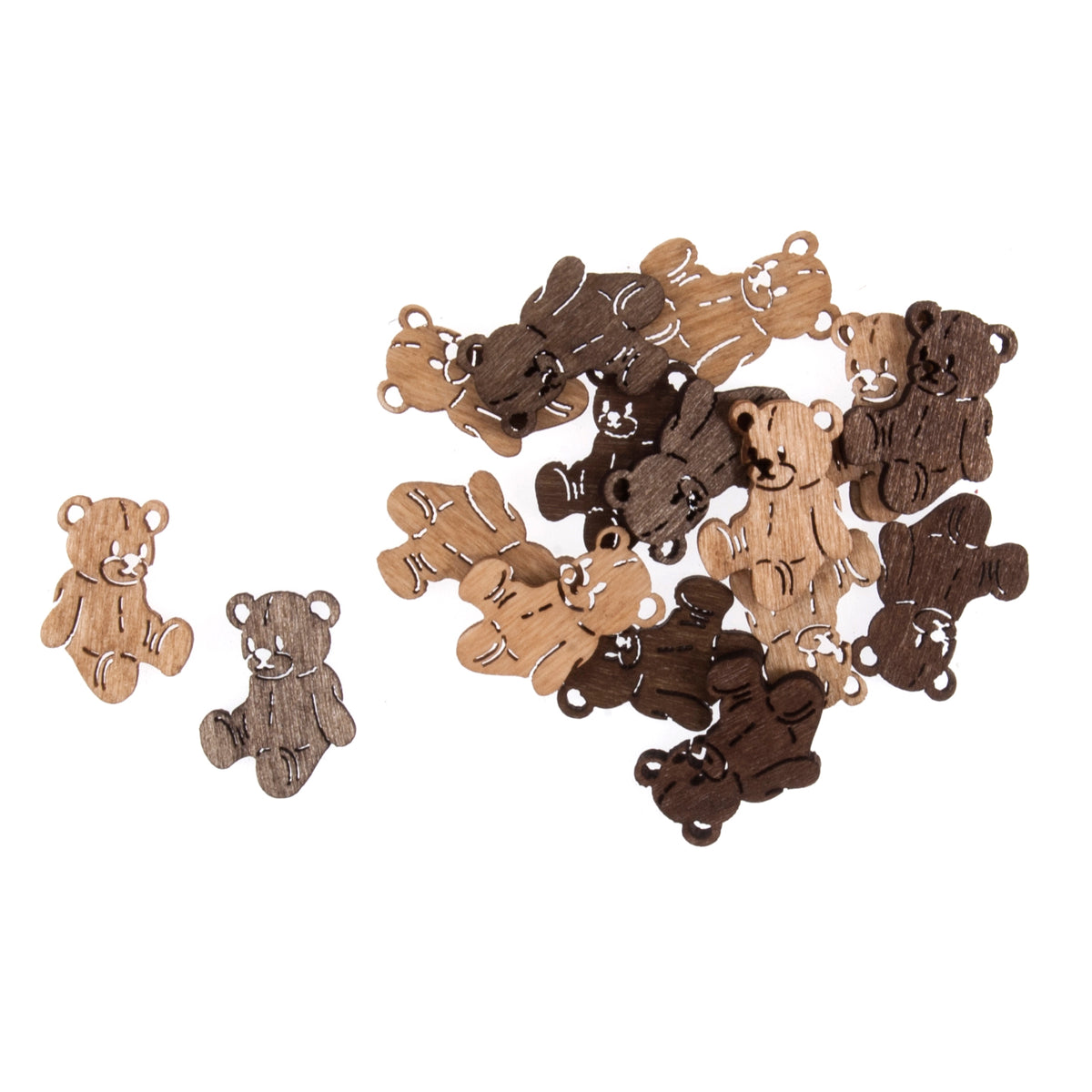 Pack of teddy bear craft embellishments