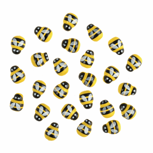 Trimits Craft Embellishments - Miniature Wooden Bee (Pack of 30)