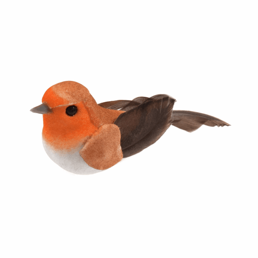 Small Feathered Robin on Wire pack of 12