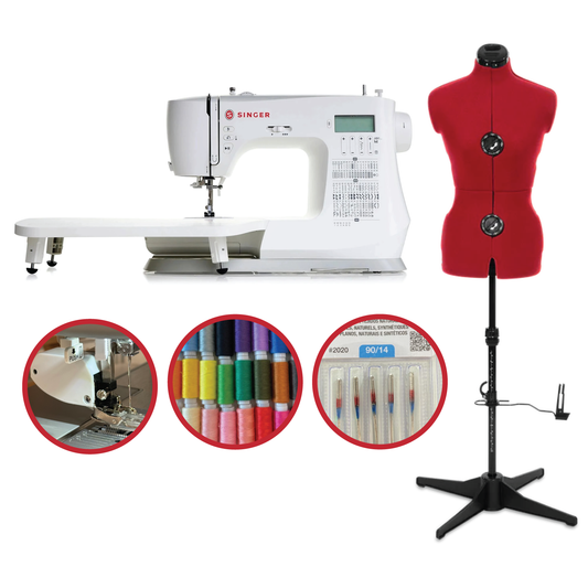 Singer DressMaker C5955 Sewing Machine and Adjustable Mannequin Bundle
