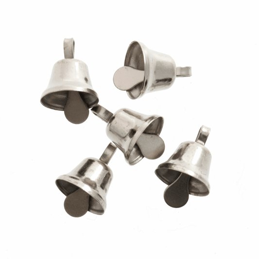 Trimits Silver Liberty Bells - 8mm (Pack of 7)