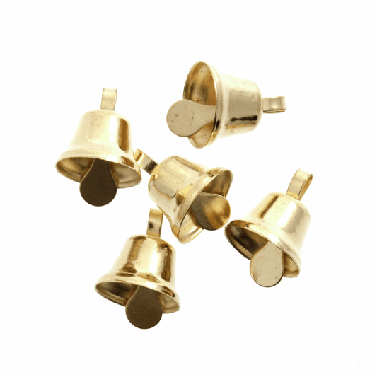 Trimits Gold Liberty Bells - 8mm (Pack of 7)