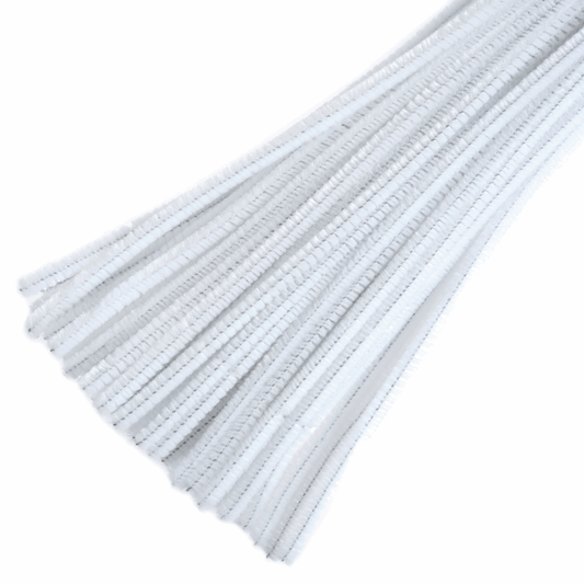 Trimits White Chenilles - 30cm x 6mm (Pack of 30)