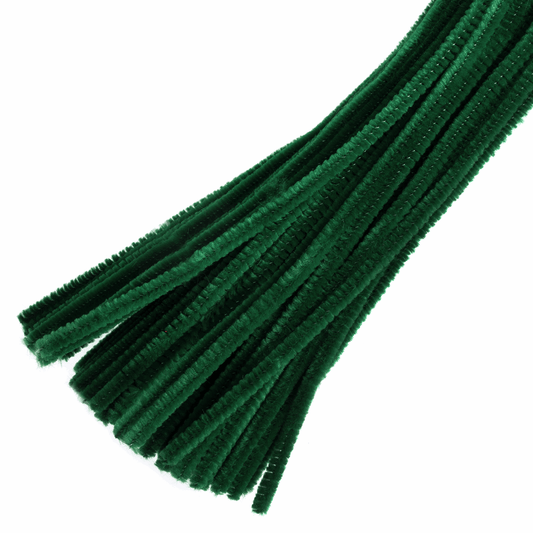 Trimits Green Chenilles - 30cm x 6mm (Pack of 30)