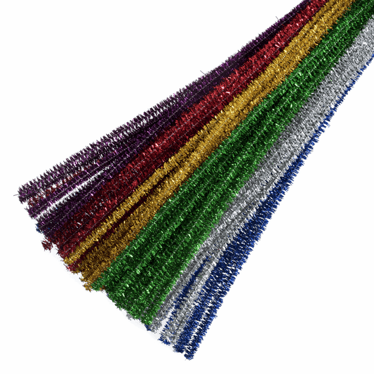 Trimits Assorted Glitter Chenilles - 30cm x 6mm (Pack of 20)