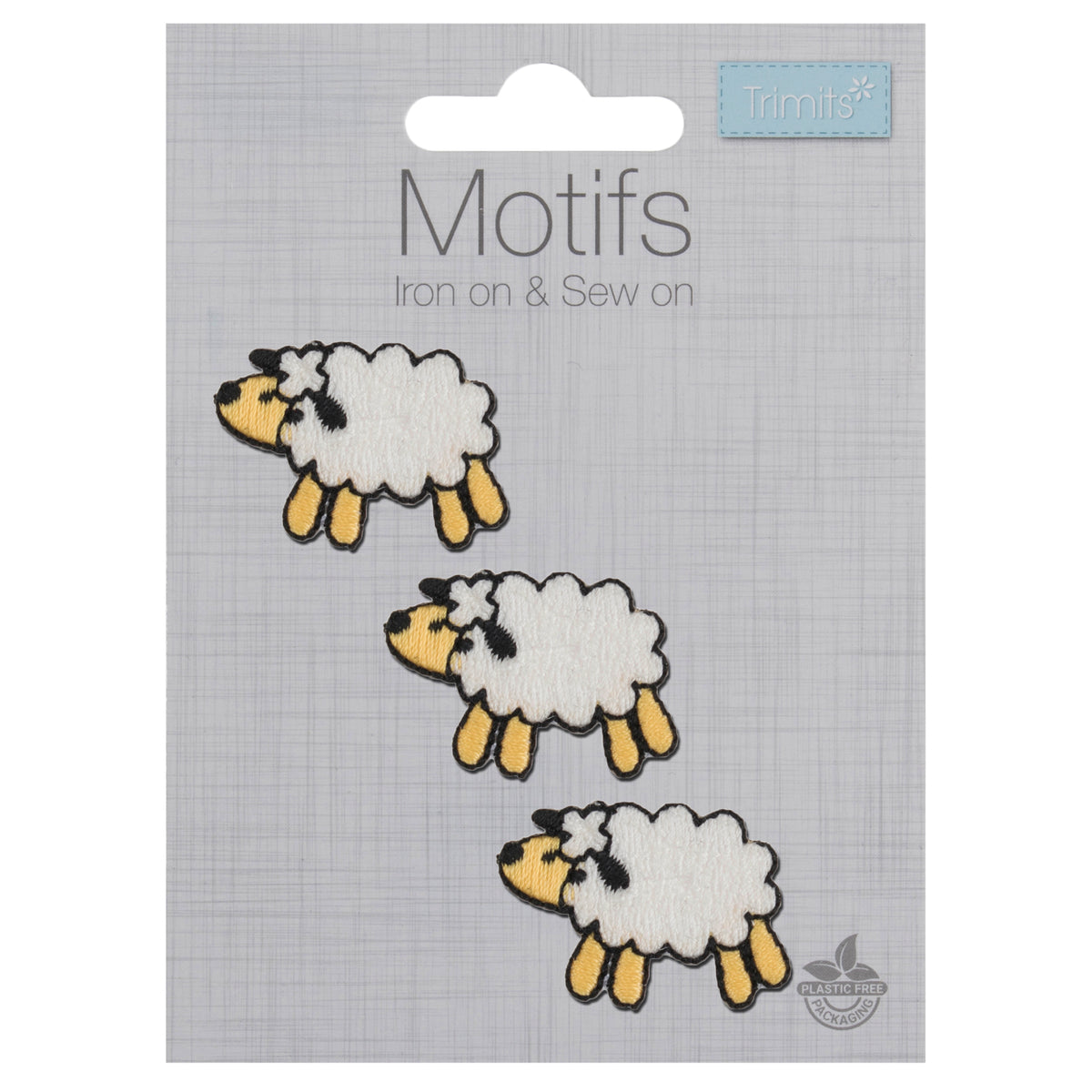 Three small sheep motifs