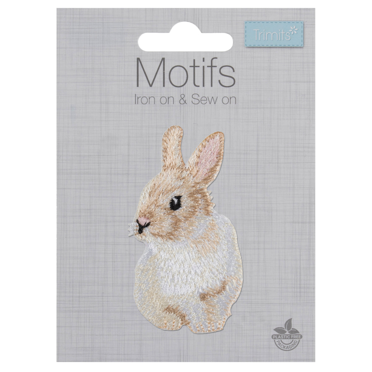 Embroidered bunny motif