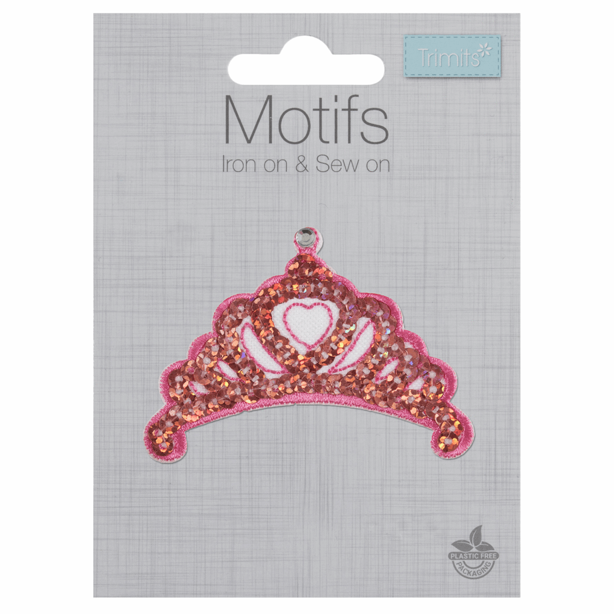 Trimits Iron-On/Sew On Motif Patch - Princess Tiara