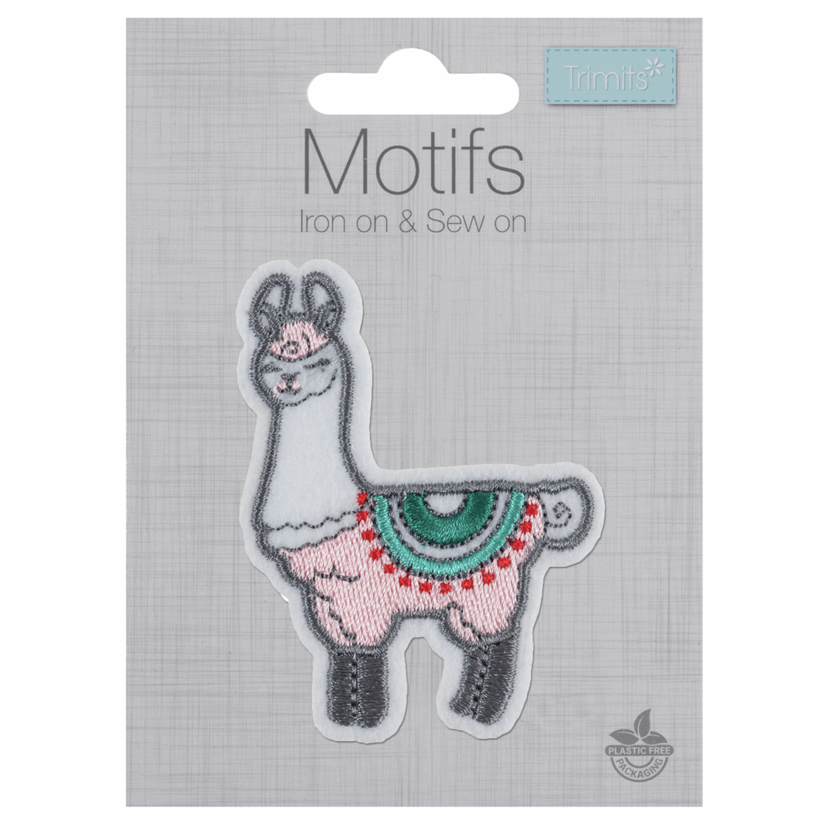 Trimits Iron-On/Sew On Motif Patch - Llama