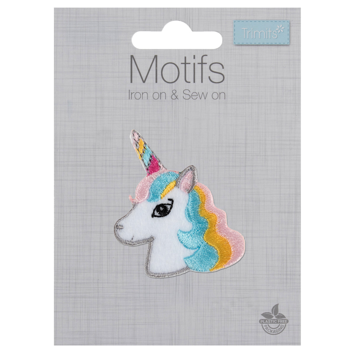 Embroidered unicorn motif