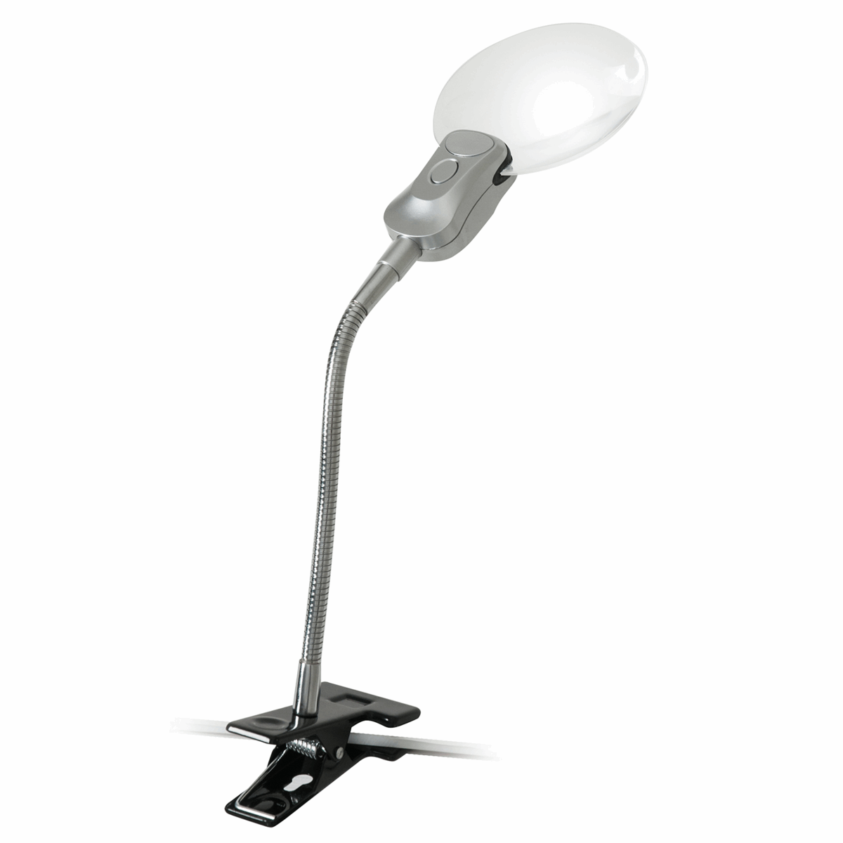 PURElite Magnifying Clip-on LED Lamp with flexible arm