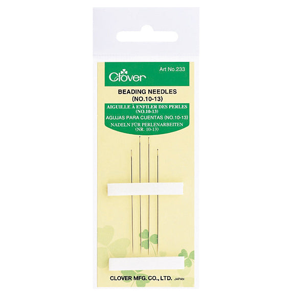 Clover Hand Sewing Needles - Beading - No. 10-13