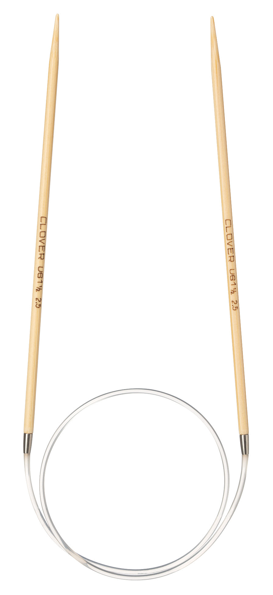 Clover Pro Takumi bamboo circular knitting needle, 2.5mm