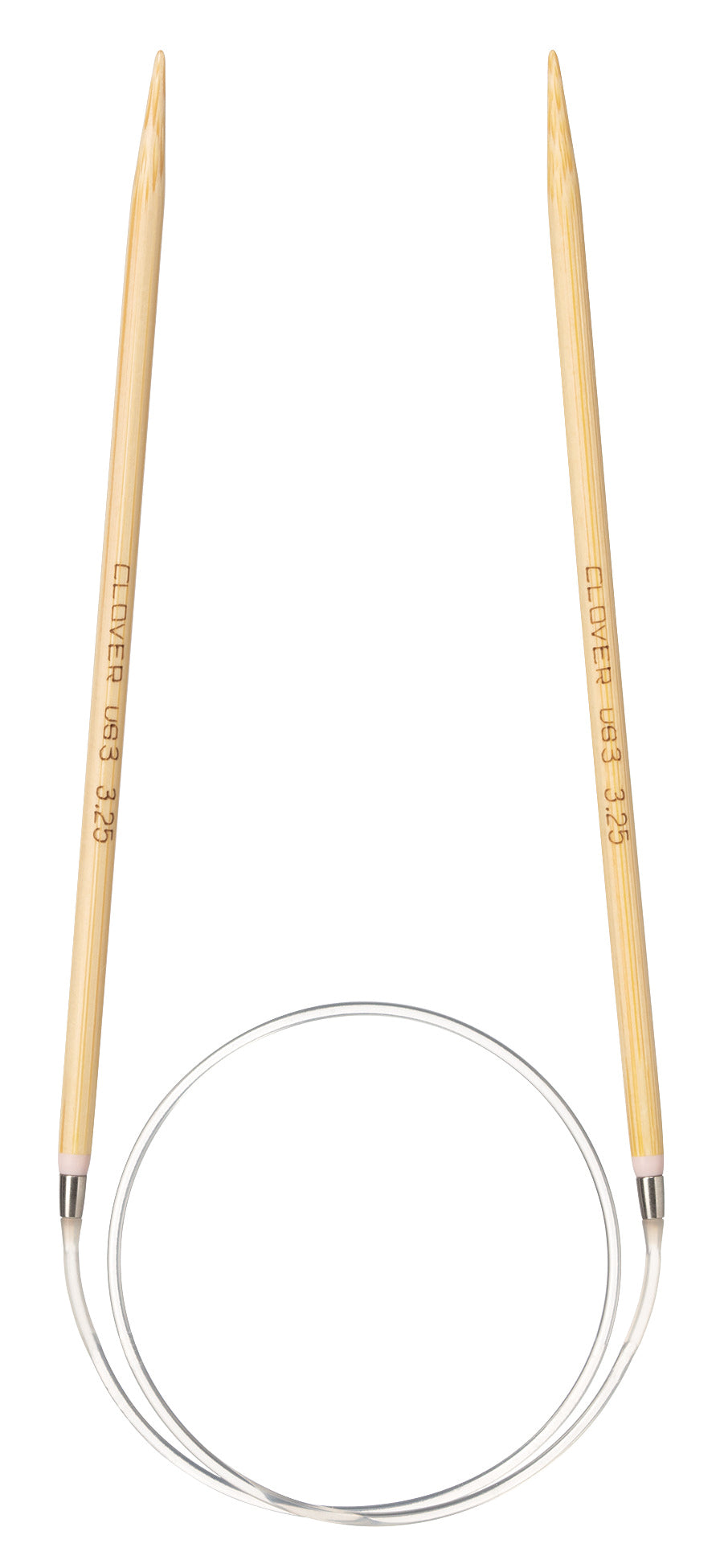 Clover Pro Takumi bamboo circular knitting needle, 3.25mm