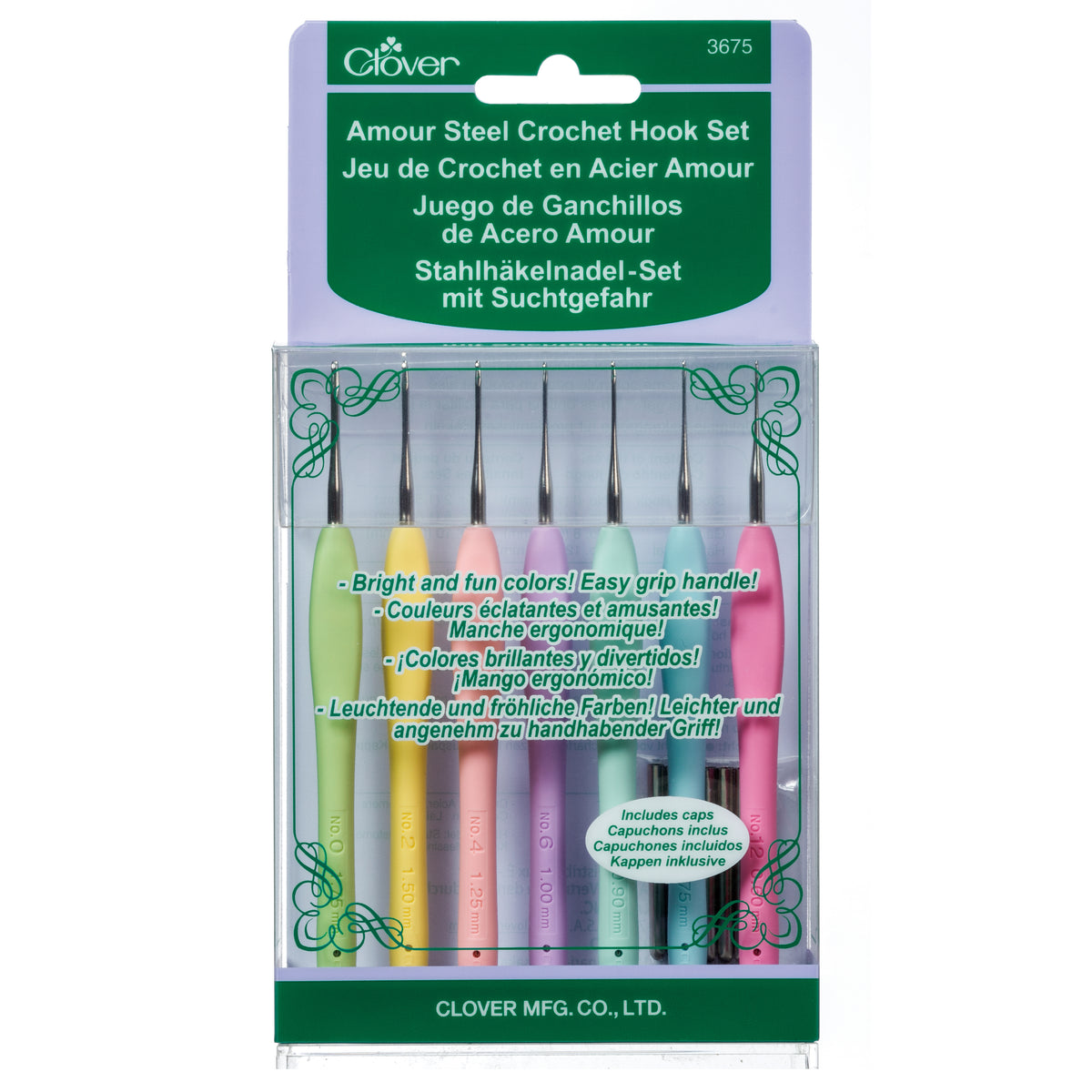 Clover Crochet Hook Set - Amour Steel