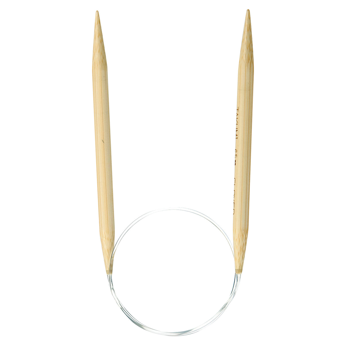 Clover Takumi bamboo fixed circular knitting needle, 40cm, 6.5mm