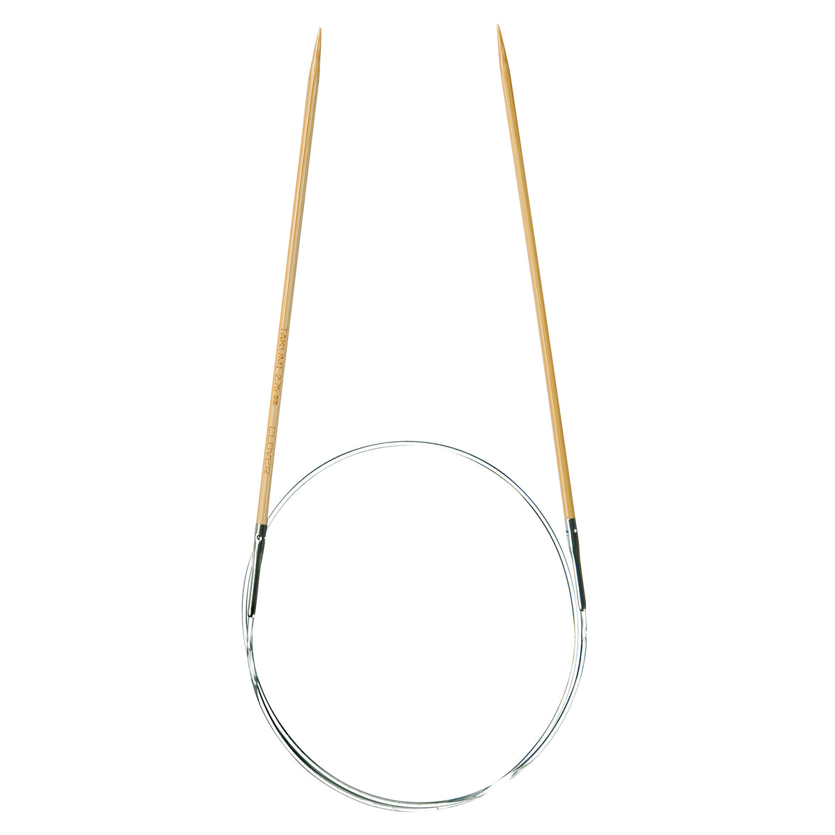 Clover Takumi bamboo fixed circular knitting needle, 2.75mm, 60cm
