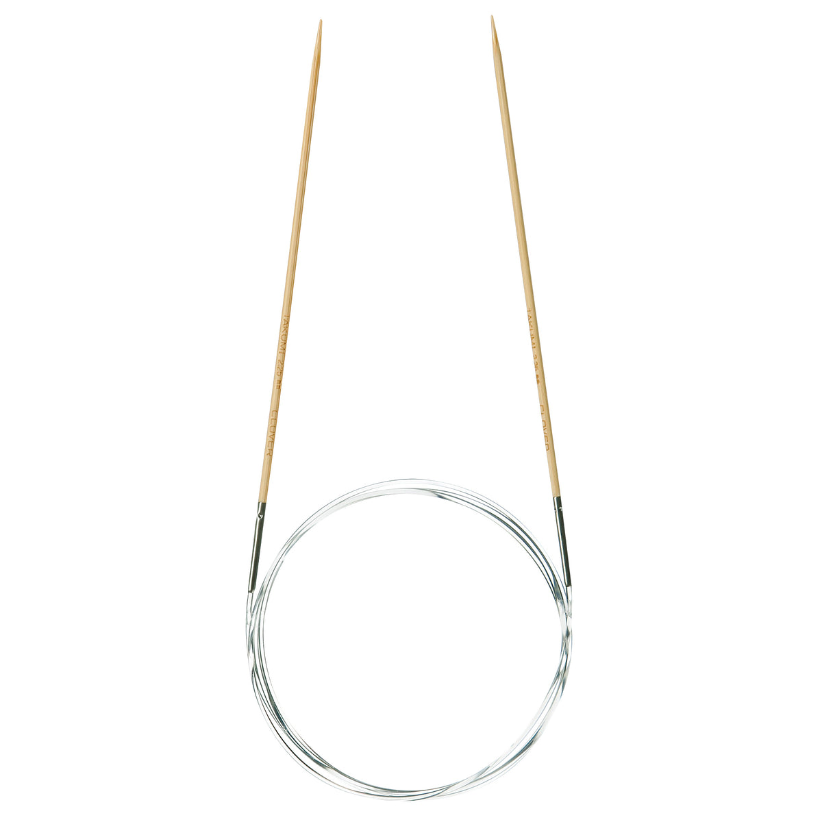 Clover Takumi bamboo fixed circular knitting needle, 2.25mm, 100cm