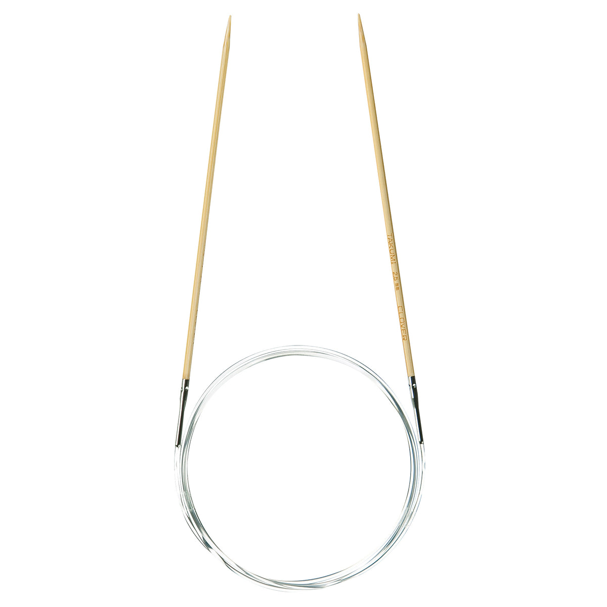 Clover Takumi bamboo fixed circular knitting needle, 2.5mm, 100cm