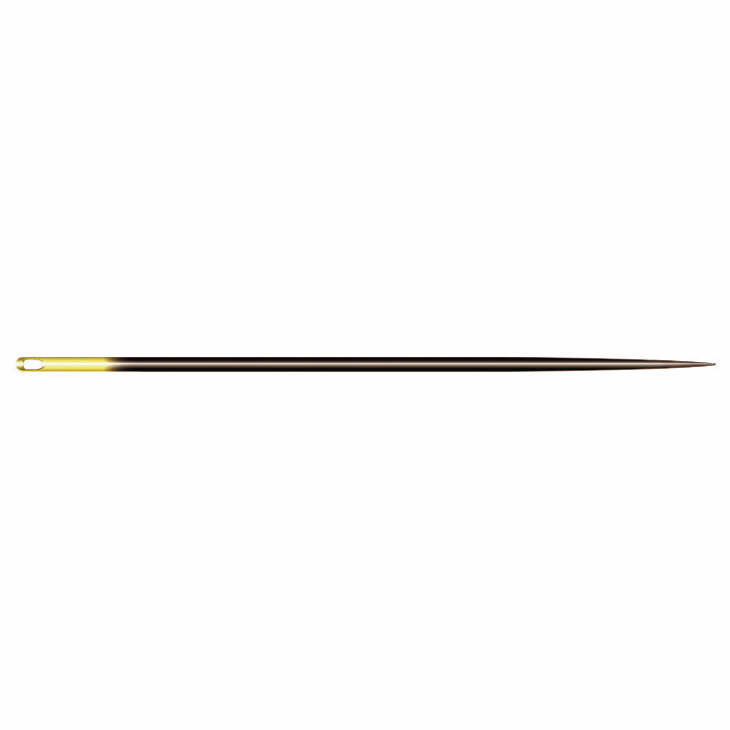 Clover Gold/Black Hand Quilting/Betweens Needles - Assorted Sizes (Pack of 6)